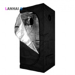 60x60x140cm 2ft*2ft greenhouse planting tent 600D reflection vertical black mini agriculture grow tent hydroponic indoor plant grow tent clip fan